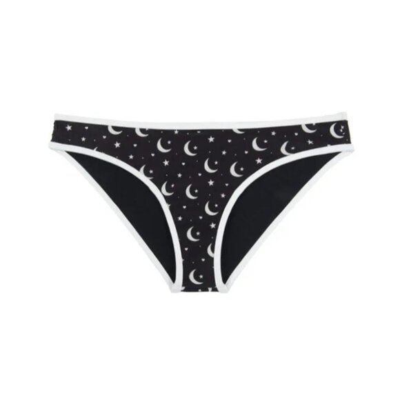 Wildfox Moon & Star Bikini Bottom Size Small Moderate Coverage Low Rise Sz S New - Picture 1 of 8